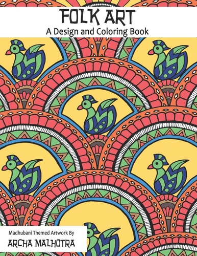 Folk Art A Design and Coloring Book
