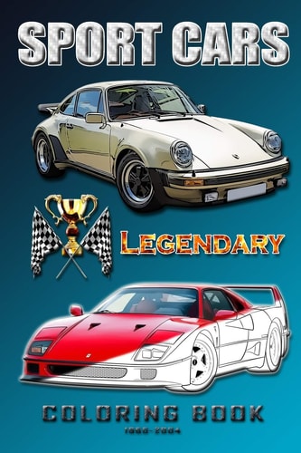 Legendary Sports Cars 1960-2004. Coloring Book for All Ages.