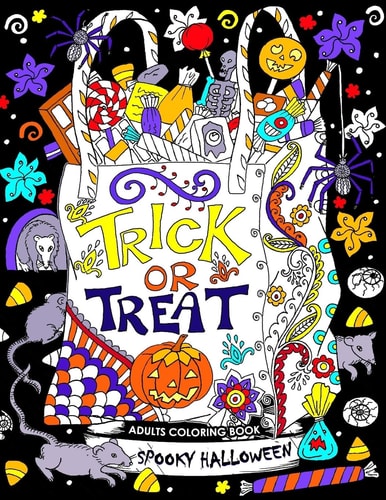 Adults Coloring Book Spooky Halloween Fun and Relaxing Designs
