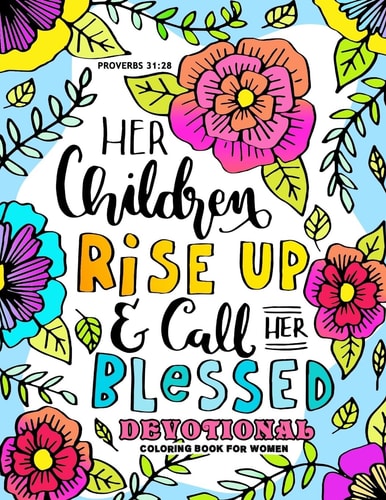 Devotional Coloring Book for Women Bible Verse and Christian Coloring Book