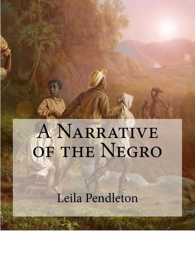 A Narrative of the Negro (Large Print Edition)