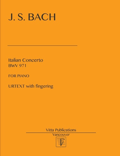 Italian Concerto Urtext with Fingering