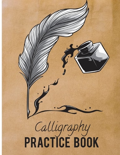 Calligraphy Practice Book Beginner Practice Workbook 3Sections Angles Line, Straight Line, Dual Brush Pens