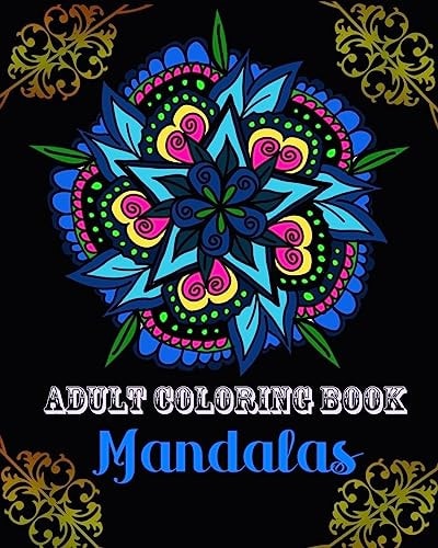 Mandalas Adult Coloring Book Relax 45 Design