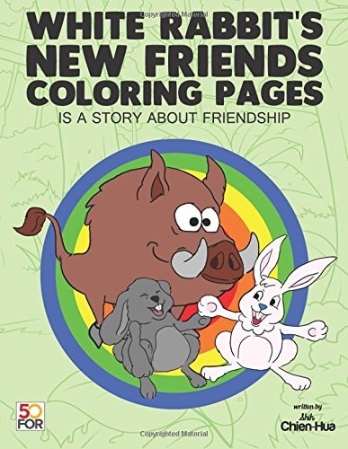 White Rabbit's New Friends Coloring Pages
