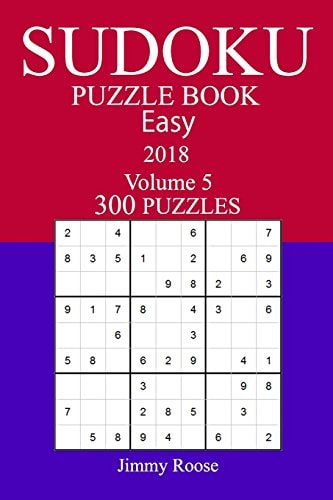 300 Easy Sudoku Puzzle Book - 2018
