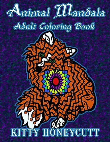 Animal Mandala Adult Coloring Book