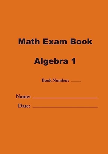 Math Exam Book Algebra 1