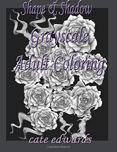 Shape and Shadow Grayscale Adult Coloring Book 1