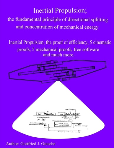 Inertial Propulsion; the Fundamental Principle of Directional Splitting and Concentration of Mechanical Energy Inertial Propulsion; the Proof of Efficiency, 5 Kinematic Proofs, 5 Mechanical Energy Proofs, Free Design Software and Much More