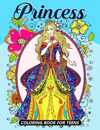 Princess Coloring Books for Teens Coloring Book for Girls and Kids Ages 4-8, 8-12