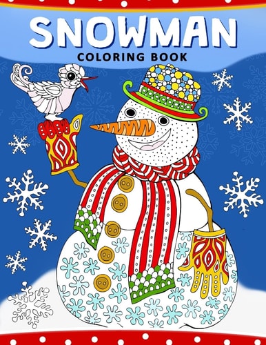 Snowman Coloring Book Christmas Coloring Book for Adults