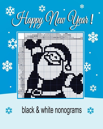 Happy New Year ! Black and White Nonograms