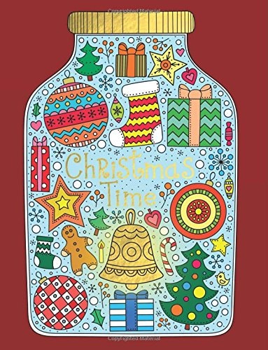Christmas Time Adult Coloring for Relaxation Meditation Blessing