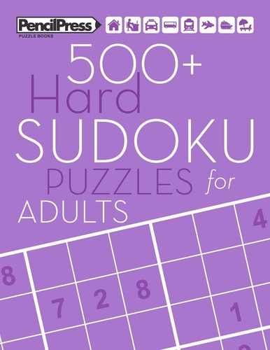 500+ Hard Sudoku Puzzles for Adults Sudoku Puzzle Books Hard (with Answers)