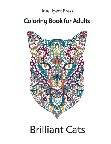 Brilliant Cats Coloring Book for Adults