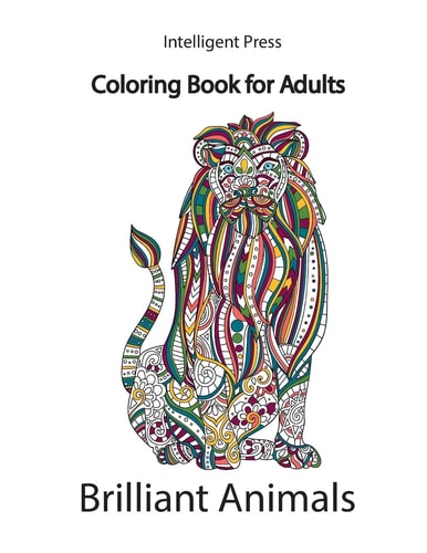 Brilliant Animals Coloring Book for Adults