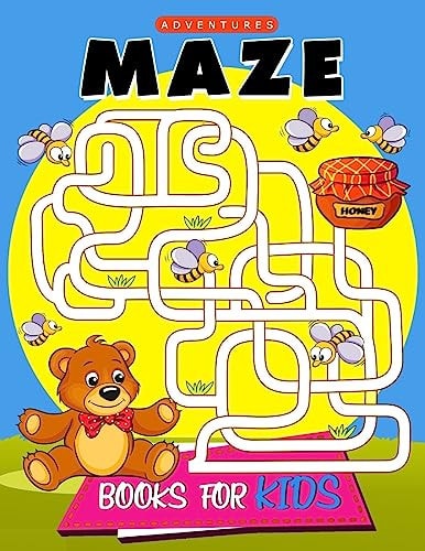 Maze Books for Kids Activity Coloring for Children, Boy, Girls, Kids Ages 2-4,3-5,4-8