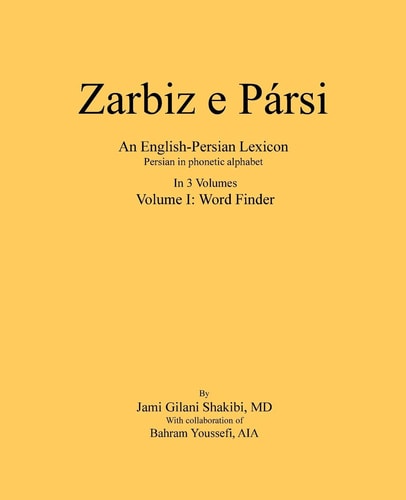 Zarbiz E Parsi Volume I: Word Finder