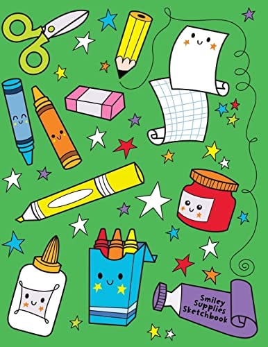 Smiley Supplies Sketchbook Jumbo Drawing Pad For Sketching, Doodling And Coloring