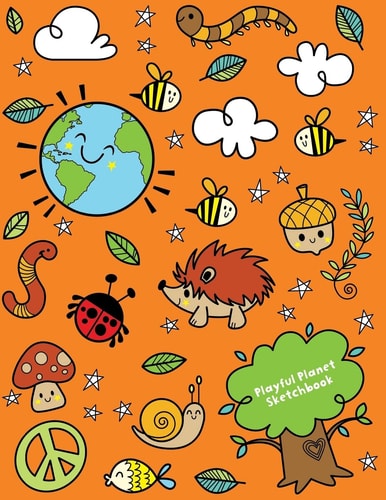 Playful Planet Sketchbook Jumbo Drawing Pad For Sketching, Doodling And Coloring