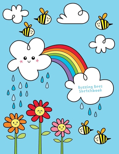 Buzzing Bees Sketchbook Jumbo Drawing Pad For Sketching, Doodling And Coloring