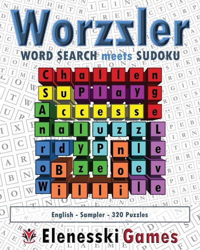 Worzzler (English, Sampler, 320 Puzzles) Word Search Meets Sudoku