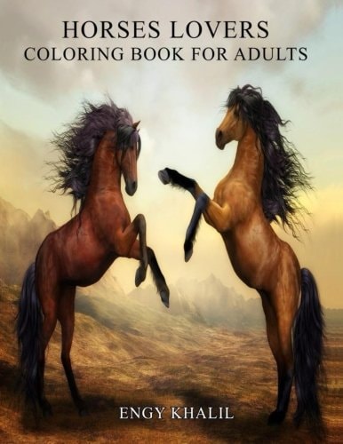 Horses Lovers Horse Coloring Book For Adults - 53 Horses