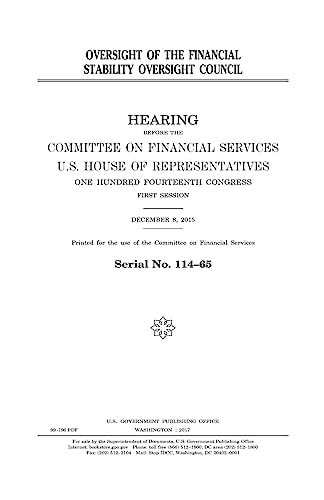 Oversight of the Financial Stability Oversight Council