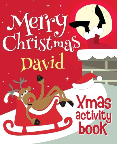 Merry Christmas David - Xmas Activity Book (Personalized Children's Activity Book)