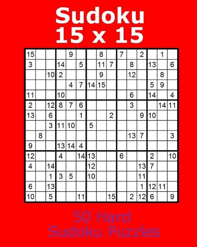 Sudoku 15 X 15 50 Hard Sudoku Puzzles