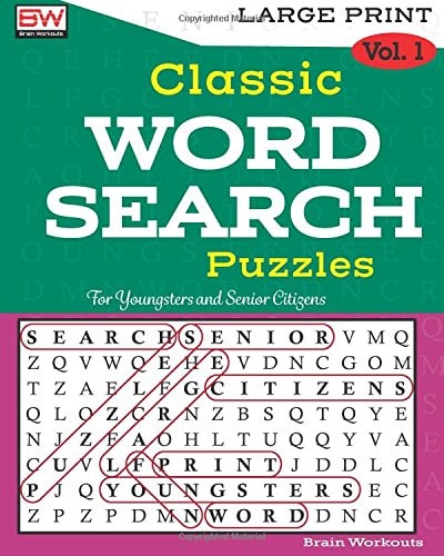Classic WORD SEARCH Puzzles For Youngsters and Senior Citizens