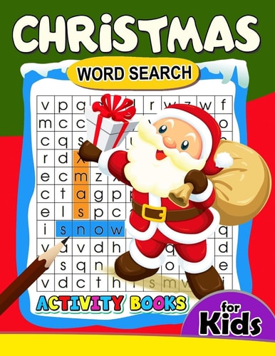 Christmas Word Search Activity Book for Kids Activity Book for Boy, Girls, Kids Ages 2-4,3-5,4-8