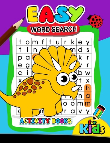 Easy Word Search Activity Book for Kids Activity Book for Boy, Girls, Kids Ages 2-4,3-5,4-8