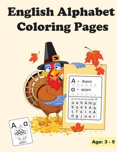 English Alphabet Coloring Pages Uppercase and Lowercase Letters
