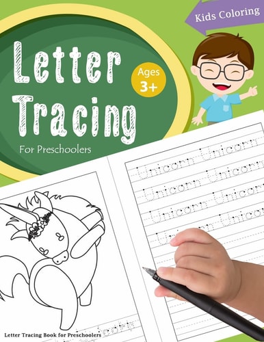 Letter Tracing Book for Preschoolers Letter Tracing Books for Kids Ages 3-5, Letter Tracing Workbook, Alphabet Writing Practice.Learning the Easy Words
