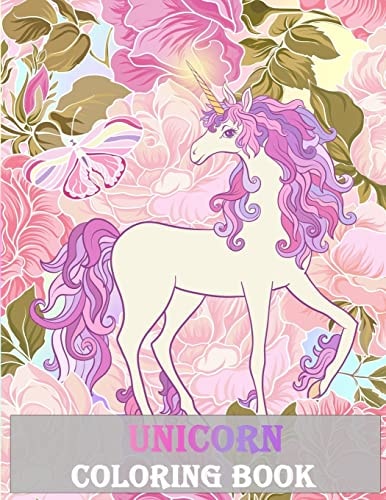 Unicorn Coloring Book : An Adult Coloring Book with Fun Relax and Stress Relief.