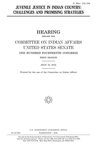Juvenile Justice in Indian Country Challenges and Promising Strategies