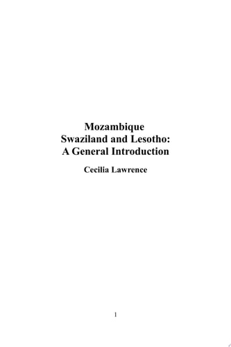 Mozambique, Swaziland and Lesotho: A General Introduction