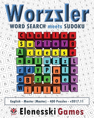 Worzzler (English, Master, 400 Puzzles) 2017. 11 Word Search Meets Sudoku