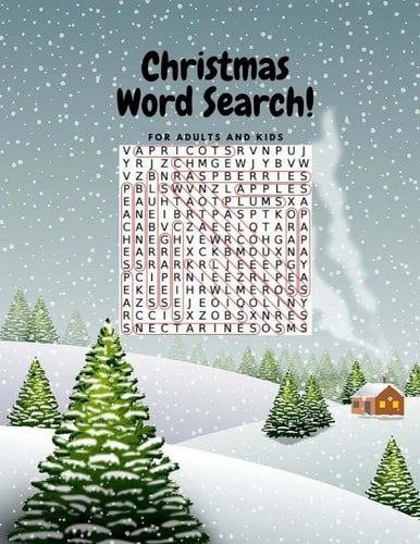 Christmas Word Search For Adults And Kids Puzzles Word Game Word Find