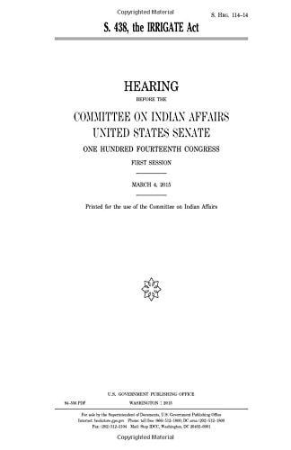 S. 438 The IRRIGATE Act