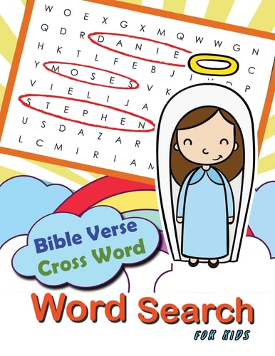 Bible Verse Cross Word Word Search for Kids Word Search and Cross Word Game for Bible Study for Kids Ages 6-8