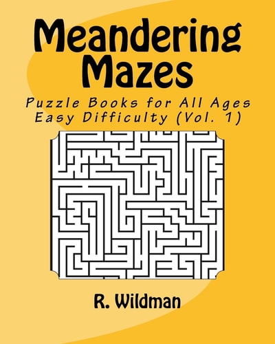 Meandering Mazes Puzzle Books for All Ages - Easy Difficulty
