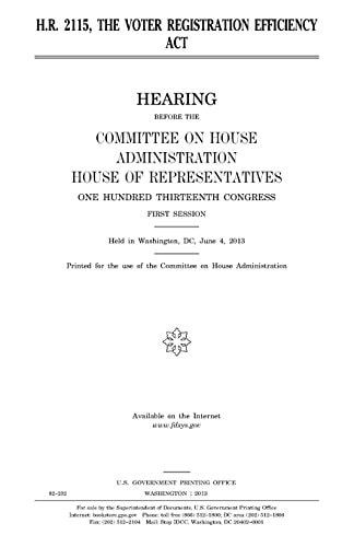 H. R. 2115, the Voter Registration Efficiency Act
