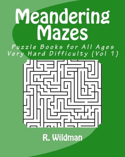 Meandering Mazes Puzzle Books for All Ages - Very Hard Difficulty