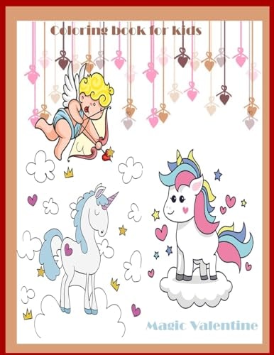 Magic Valentine Coloring Book for Kids