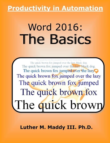 Word 2016 The Basics