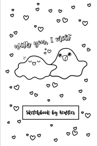 With You, I Melt- Punny Puddles Sketchbook Kewties Coloring Covers