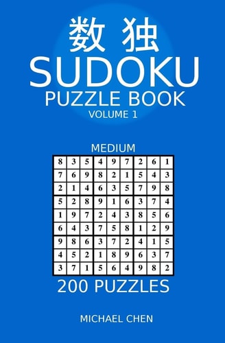 Sudoku Puzzle Book 200 Medium Puzzles